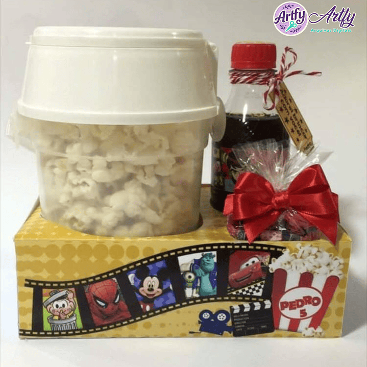 KIT Caixa Lanche Cinema  1
