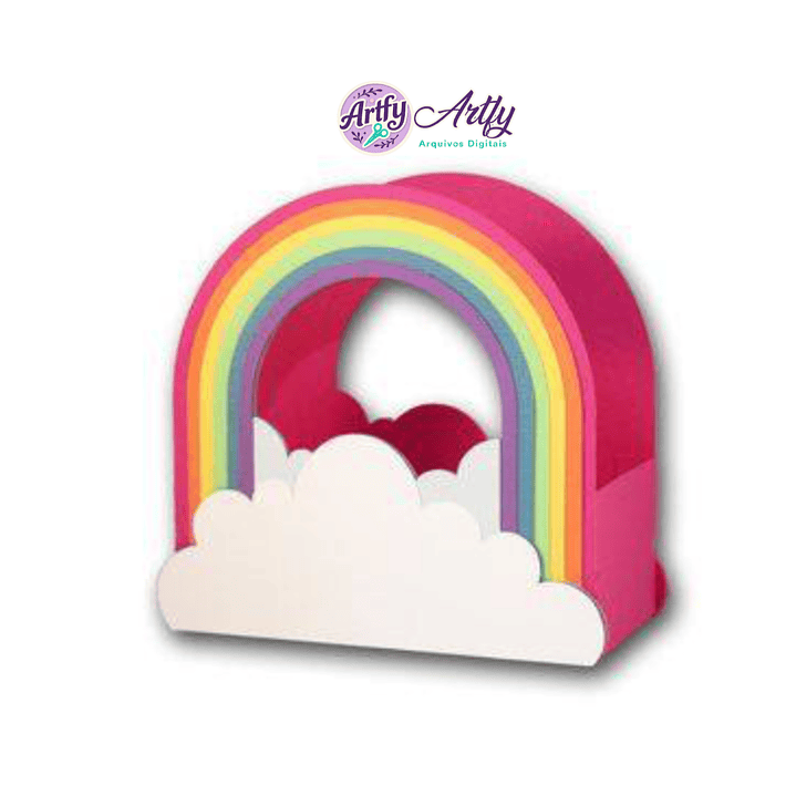CAIXA SACOLA ARCO ÍRIS 1