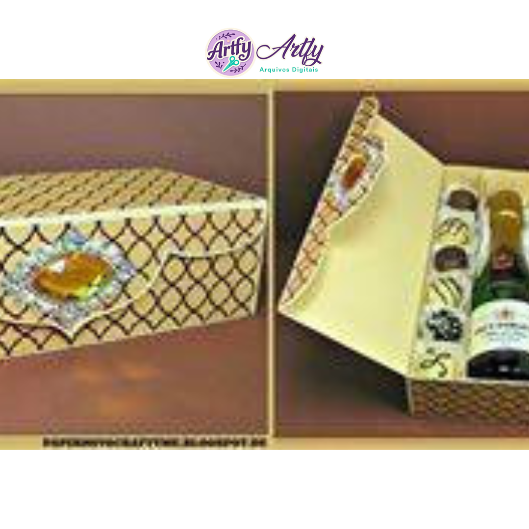 Caixa de guardar Champanhe e guloseimas 1