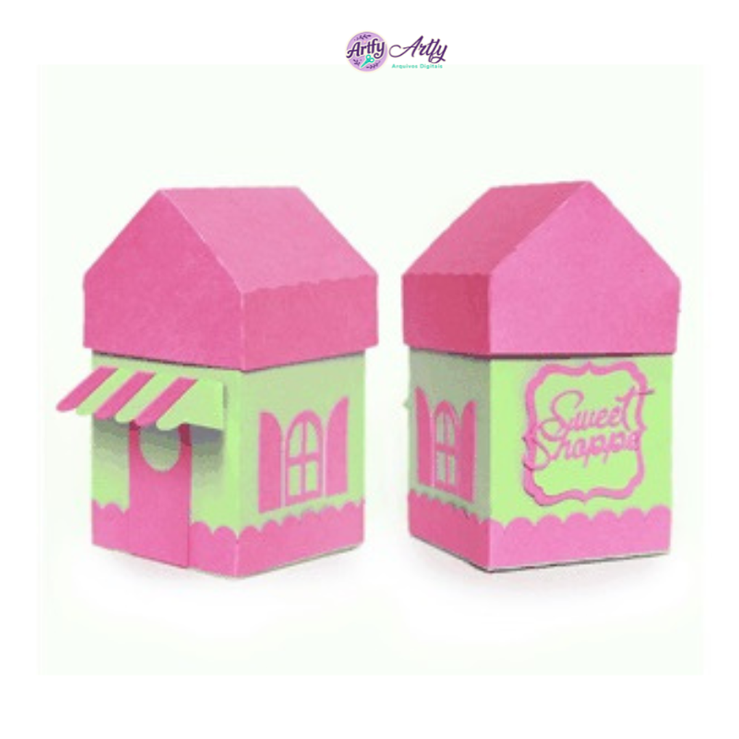 Caixa Loja de Doces 3D 1