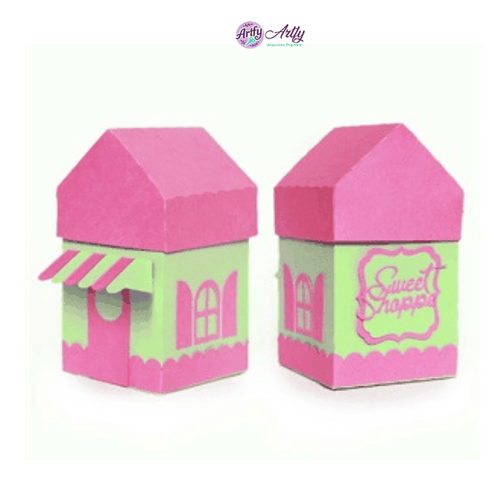 Caixa Loja de Doces 3D 1