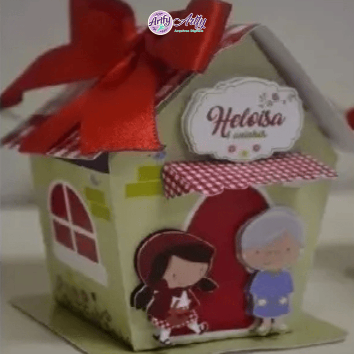 Caixa Casinha Chapeuzinho Vermelho 1
