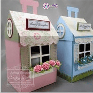 Caixa Casa com Flores