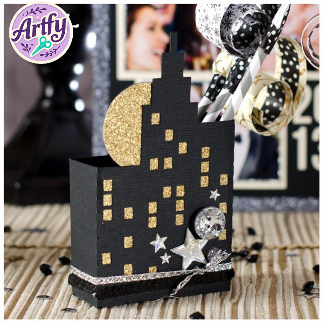 Sacola de Lembrancinha com Paisagem Urbana 1