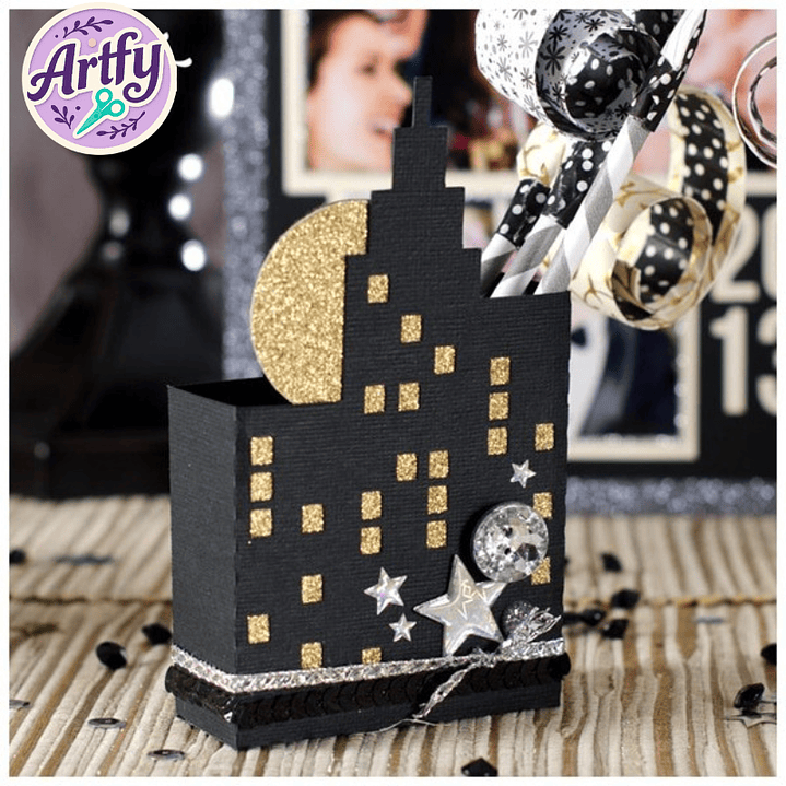 Sacola de Lembrancinha com Paisagem Urbana 1