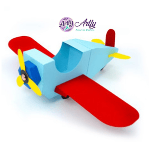 Caixa Avião 3D 