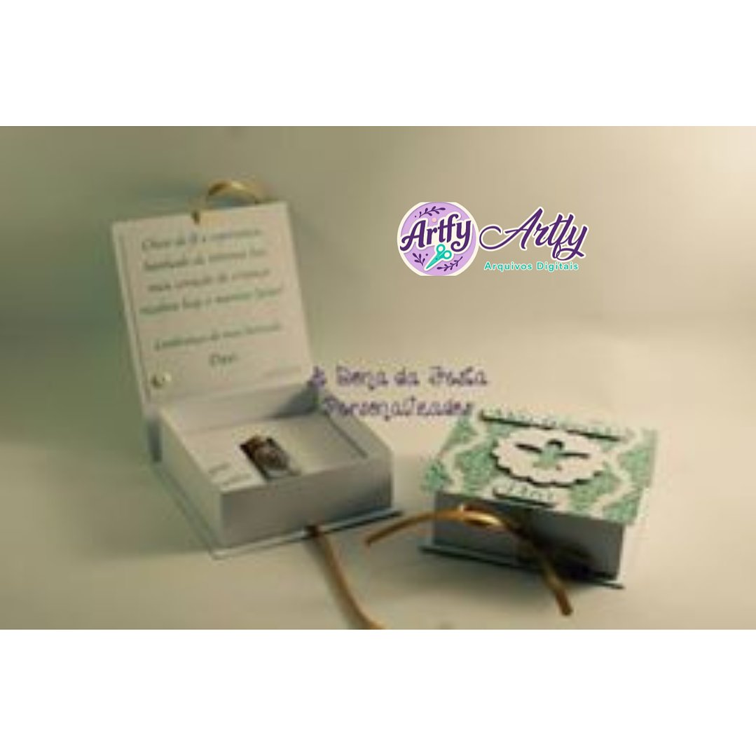 Caixa Quadrada Porta Água Benta 1