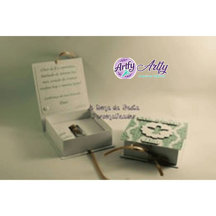 Caixa Quadrada Porta Água Benta 1