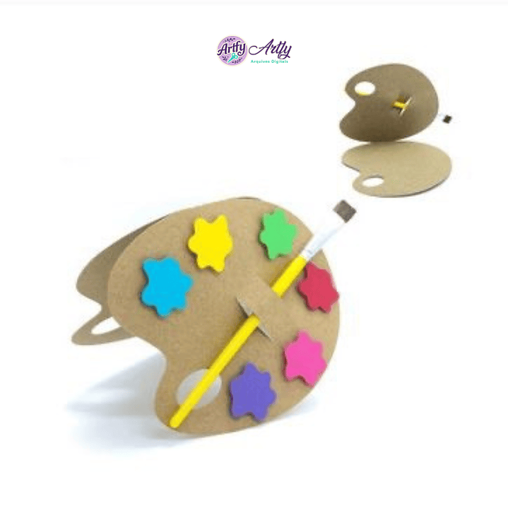 Paleta porta-lápis/pincéis 1