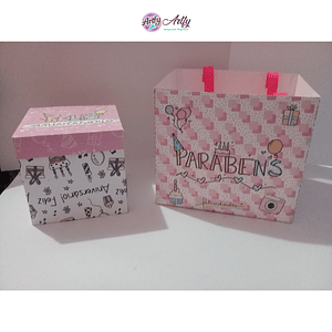 Caixa e Sacola Mini Explosão