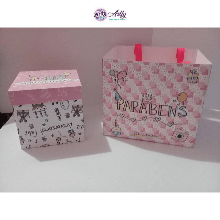 Caixa e Sacola Mini Explosão 1