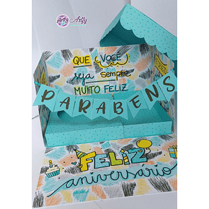 Caixa Surpresa de Aniversário Masculina