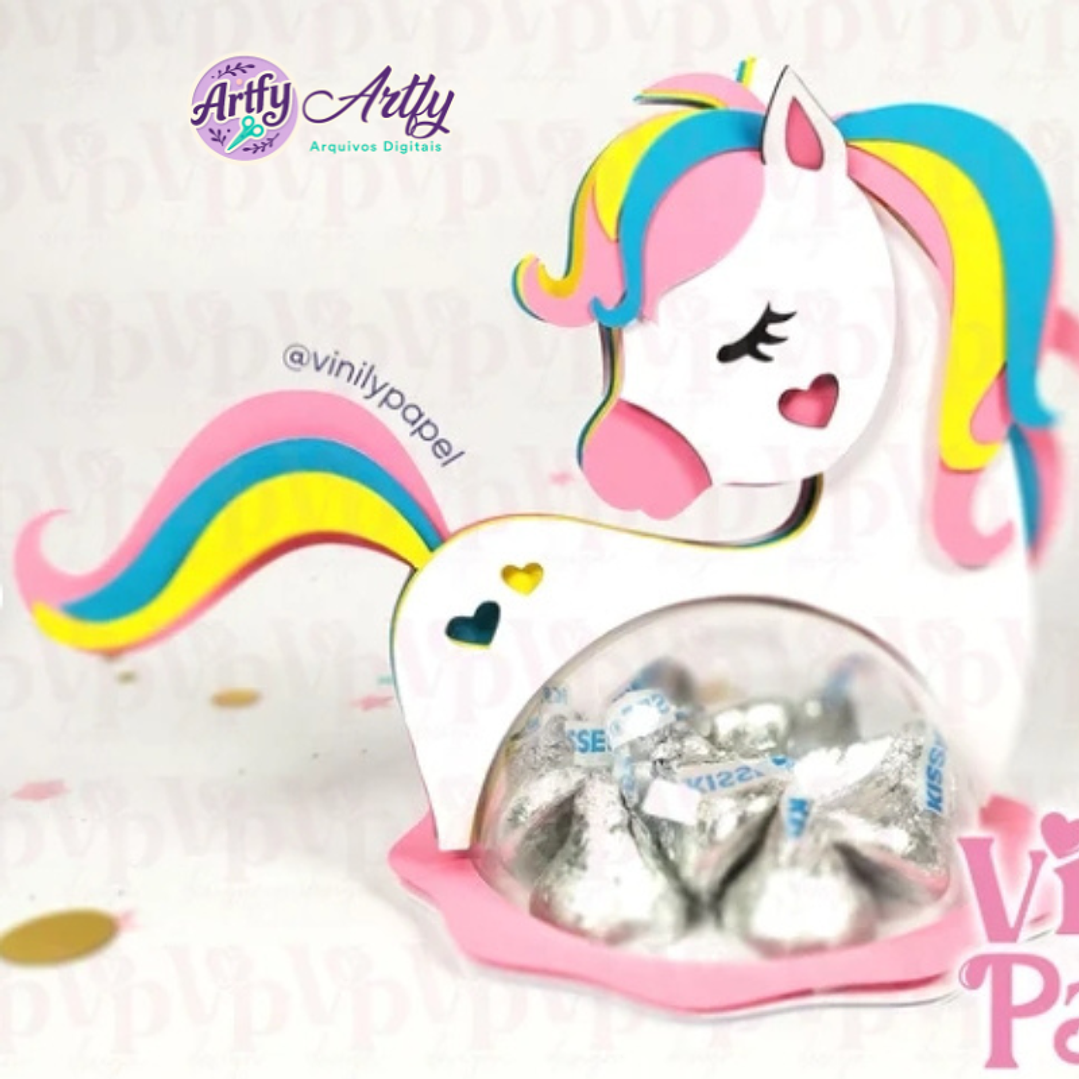 Porta Doces Unicórnio 1