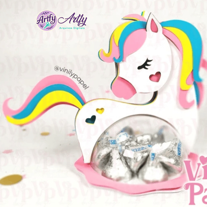 Porta Doces Unicórnio 1