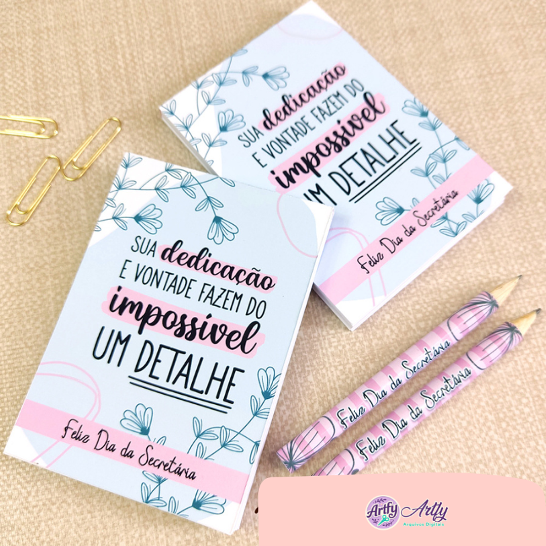 Bloquinho e Lápis 1