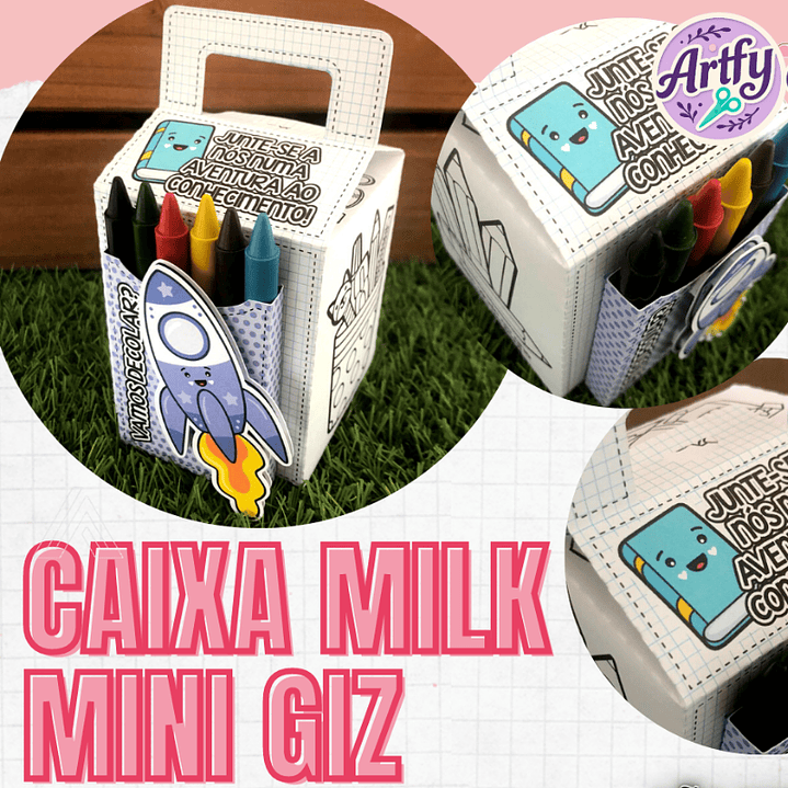 Caixa Milk Mini Giz com Alça 1