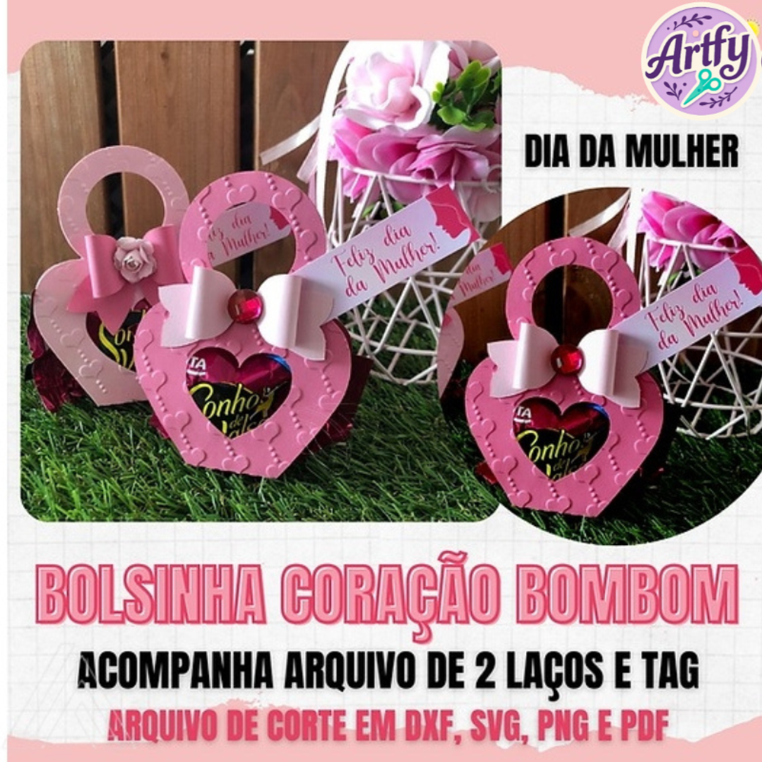 Bolsinha Coração Bombom 1