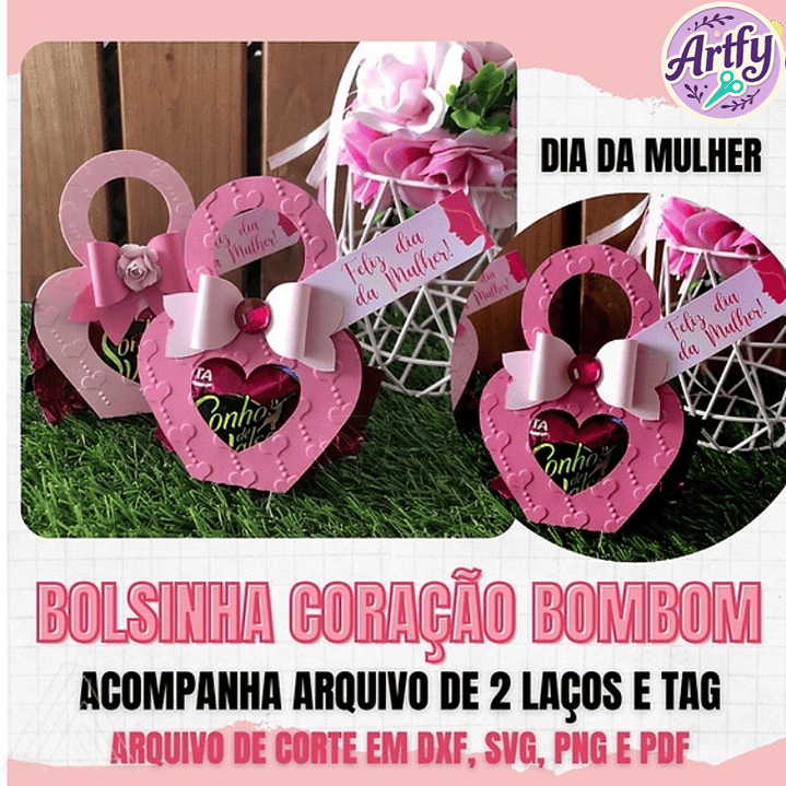 Bolsinha Coração Bombom 1