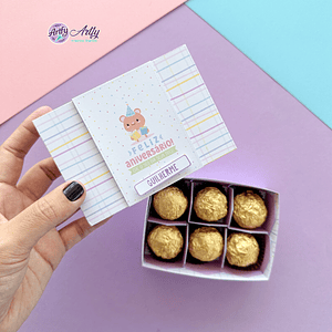 Caixa Aniversário 6 Doces - Membros