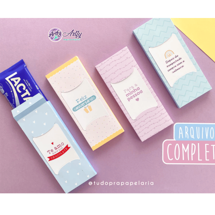 Caixa de chocolate com cartão presentes 1