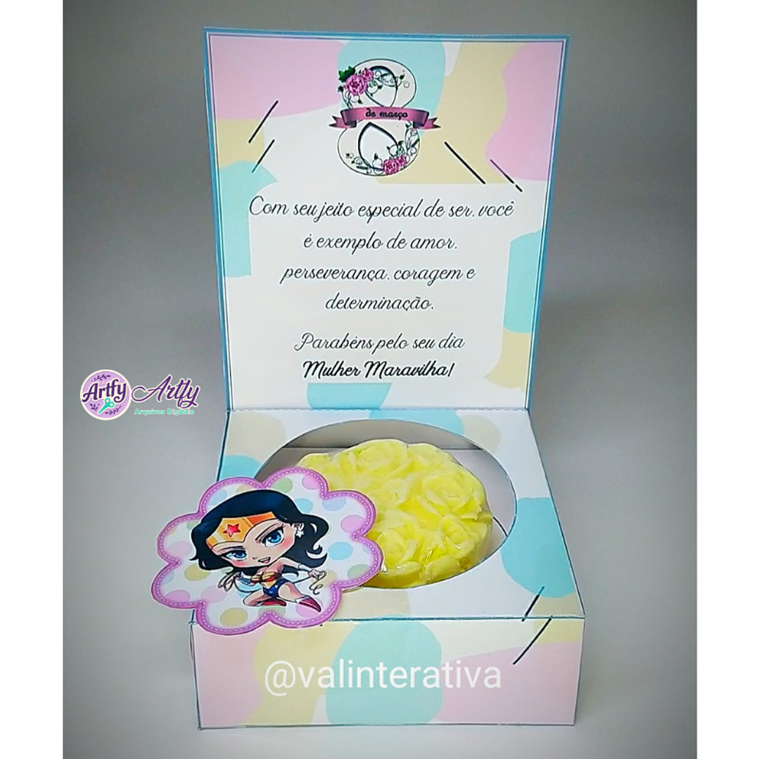 Caixa sabonete e Marca Página 1