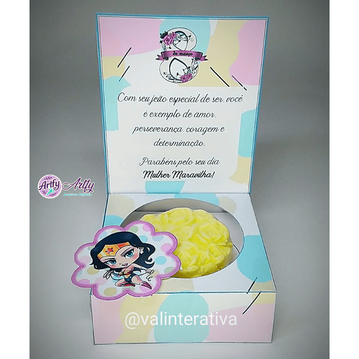 Caixa sabonete e Marca Página 1