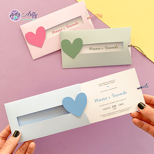 Convite de Casamento Deslizante