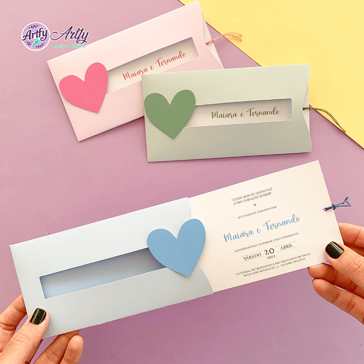 Convite de Casamento Deslizante 1