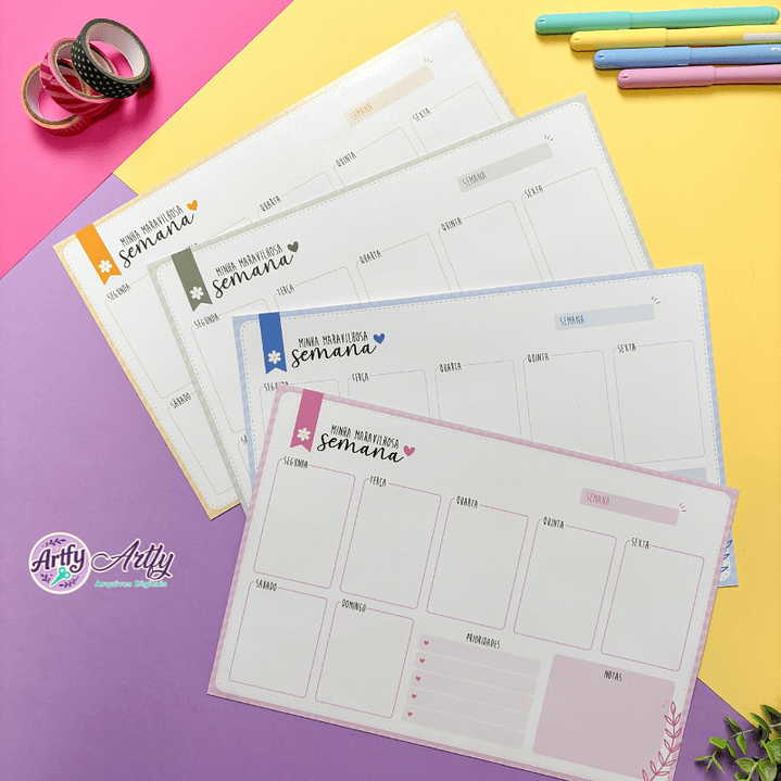 Planner Minha Maravilhosa Semana 1