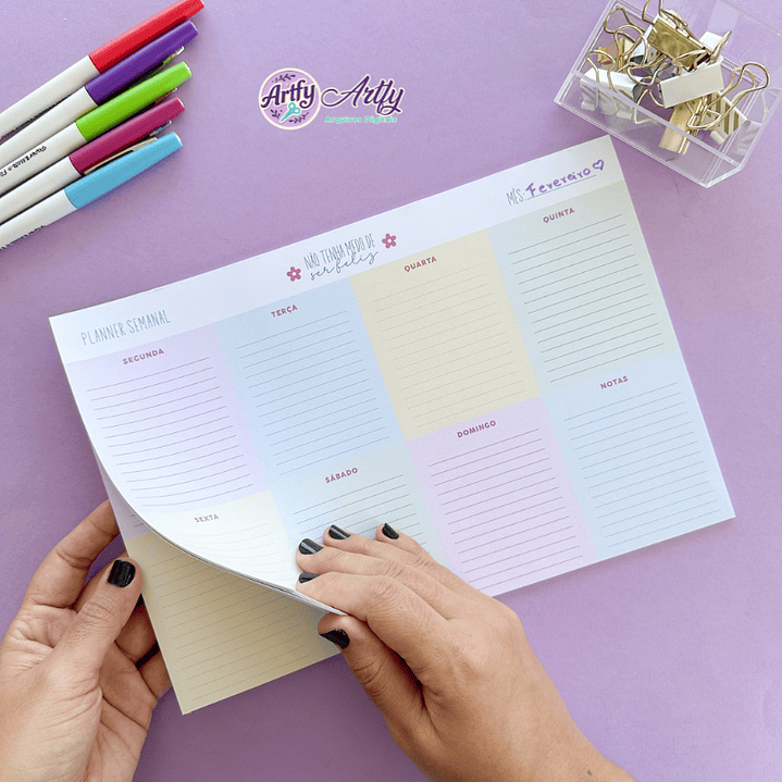 Planner Semanal Grande Membros 1