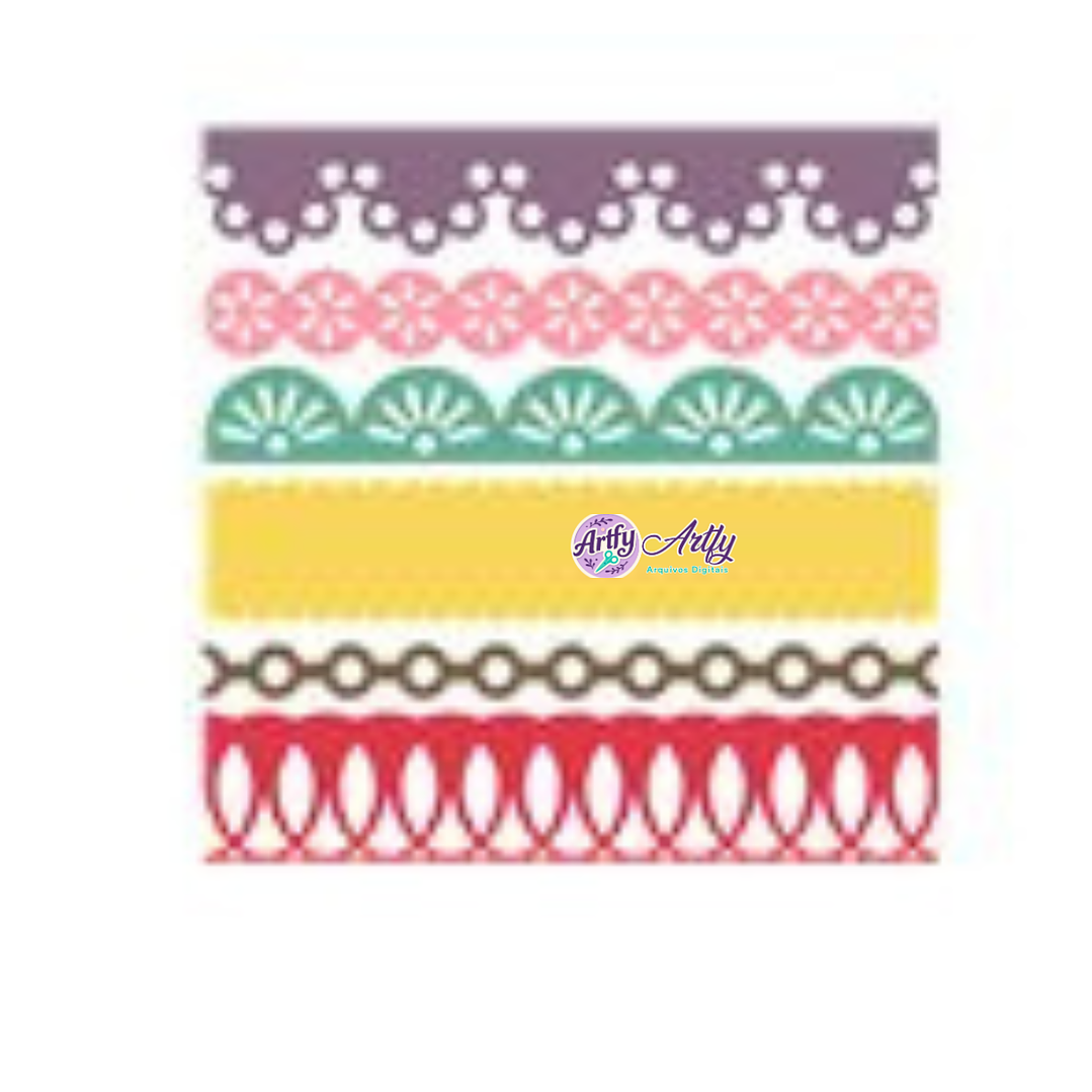 6 Bordas Coloridas  1