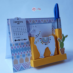 Calendário Porta Recado e Caneta