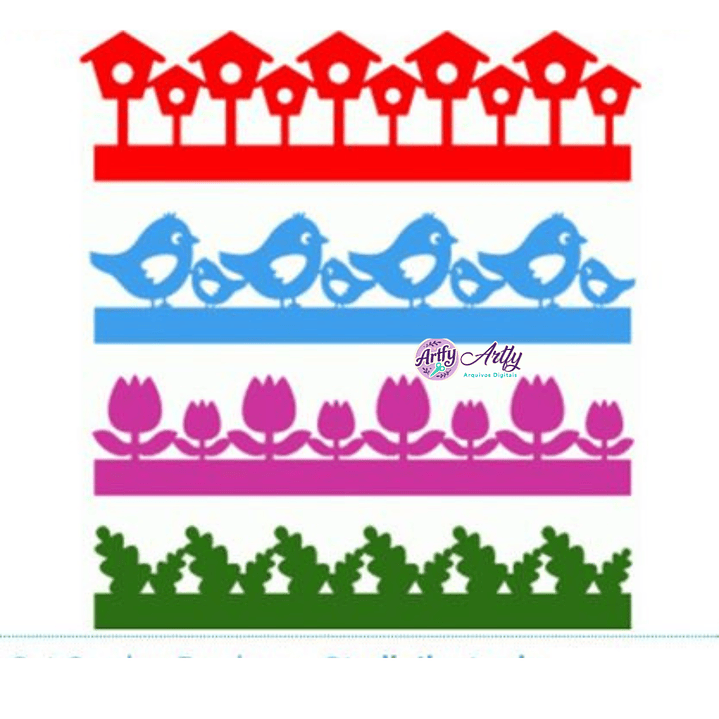 Conjunto Bordas de jardim 1