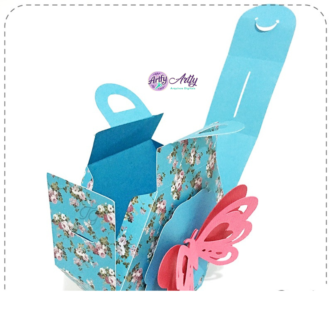 CAIXA HEXAGONAL BORBOLETA 1