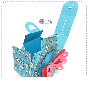 CAIXA HEXAGONAL BORBOLETA