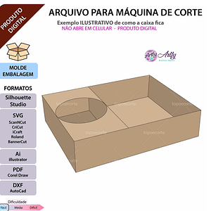 Molde de caixa Refri com pipoca