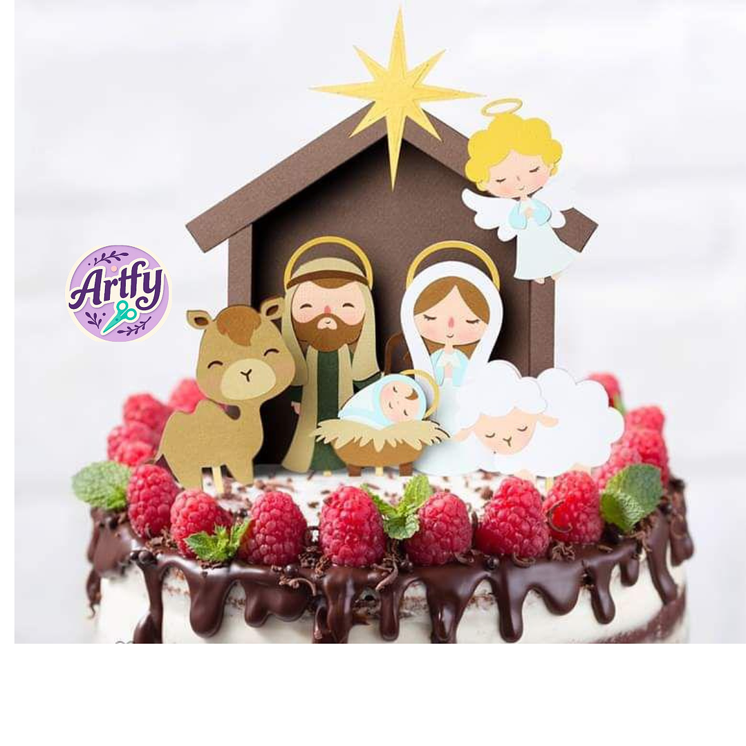 Topo de Bolo Presépio 1