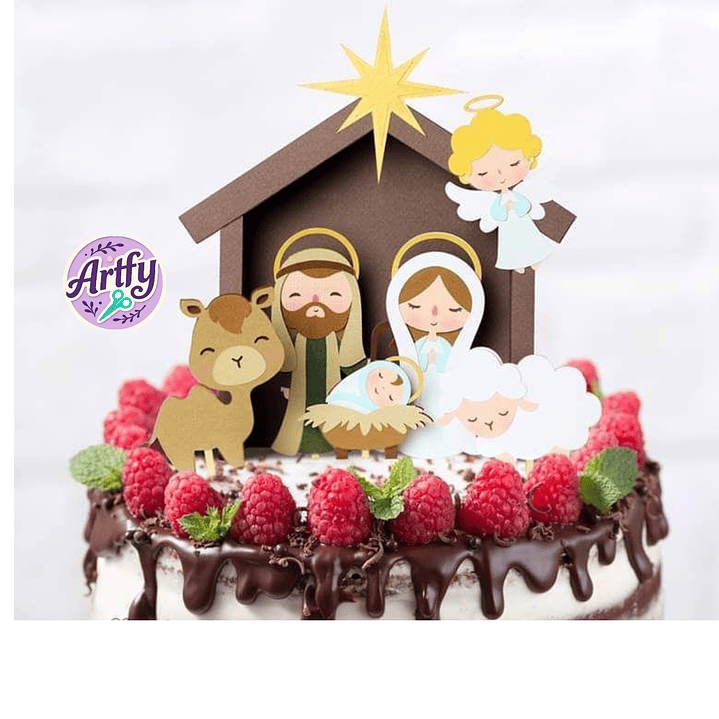 Topo de Bolo Presépio 1