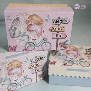 Caixa Alegria, amor e fé