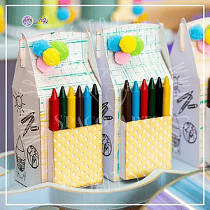 Caixa para Giz de Cera