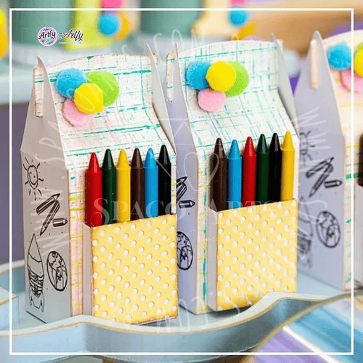 Caixa para Giz de Cera 1