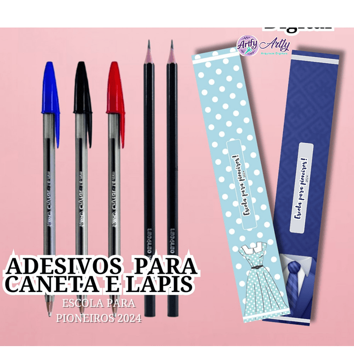 Adesivo para Caneta e Lápis  1