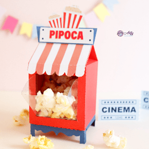 Caixa Pipoca com Visor