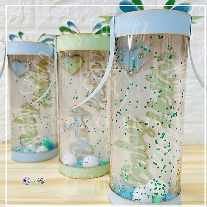 Caixa Redonda Acetato 1