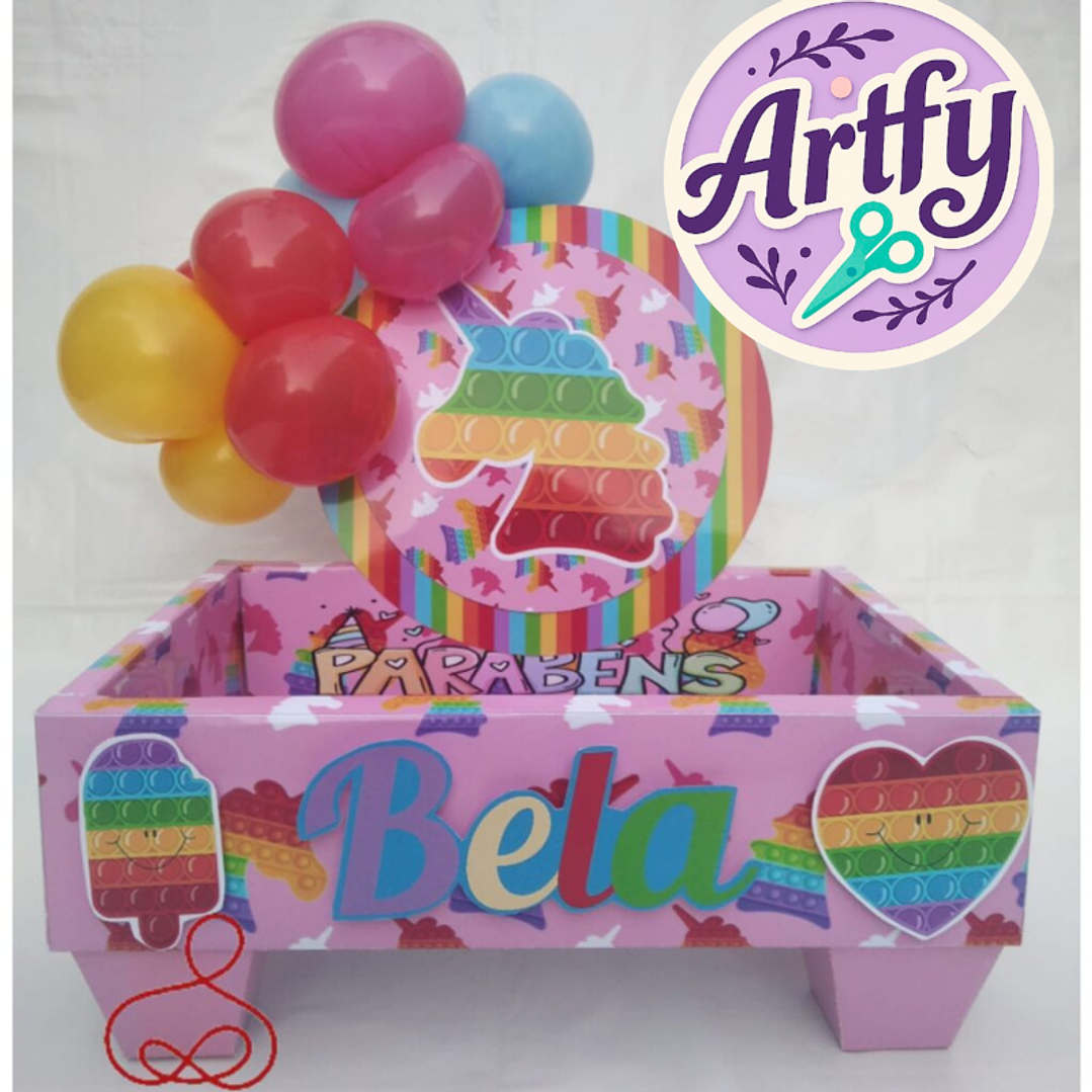 Cesta Fidget Toy Rosa 1