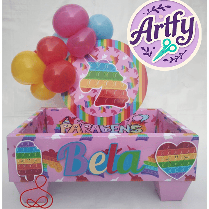 Cesta Fidget Toy Rosa 1