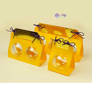 Combinho Rótulo Esferas Amarelo