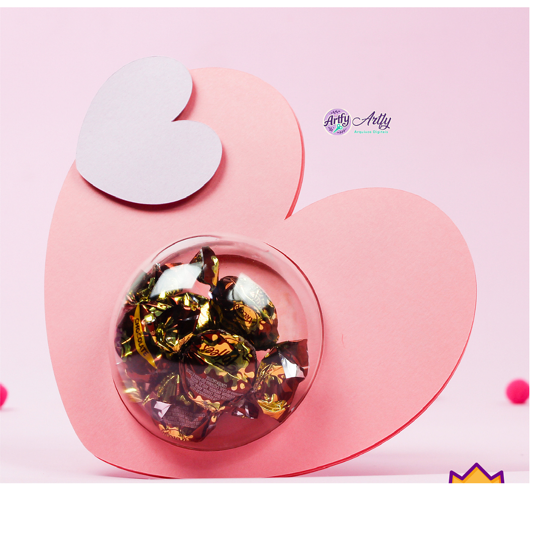 Caixa CÚPULA DOCES CORAÇÃO 1