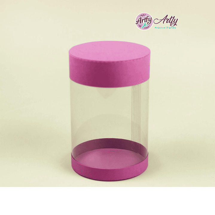  Caixa Redonda Acetato  1