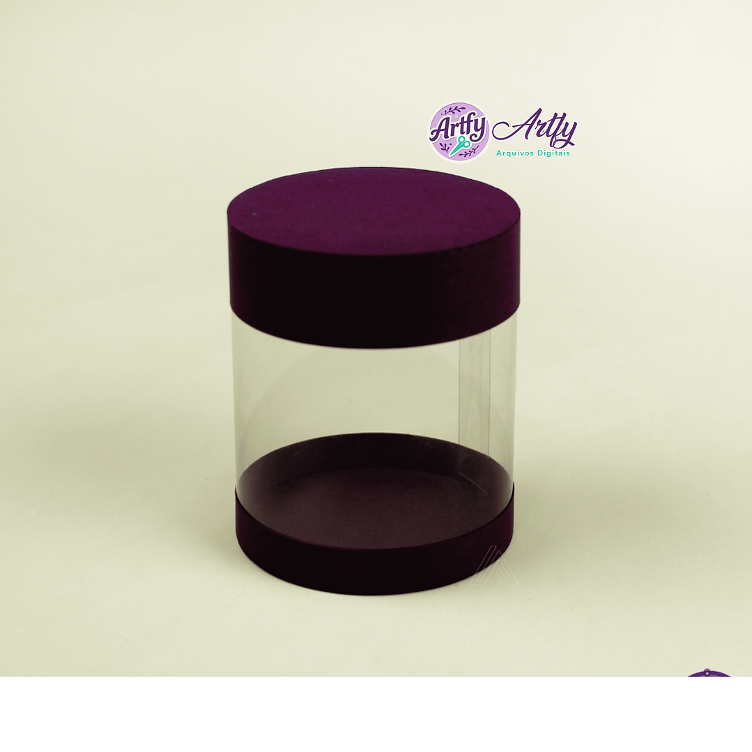 Caixa Redonda acetato M 1